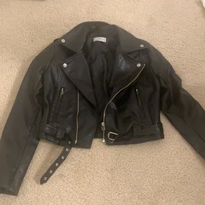 Lioness bomber leather jacket size small